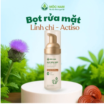 Bọt rửa mặt Mộc Nam chiết xuất Linh Chi Actiso